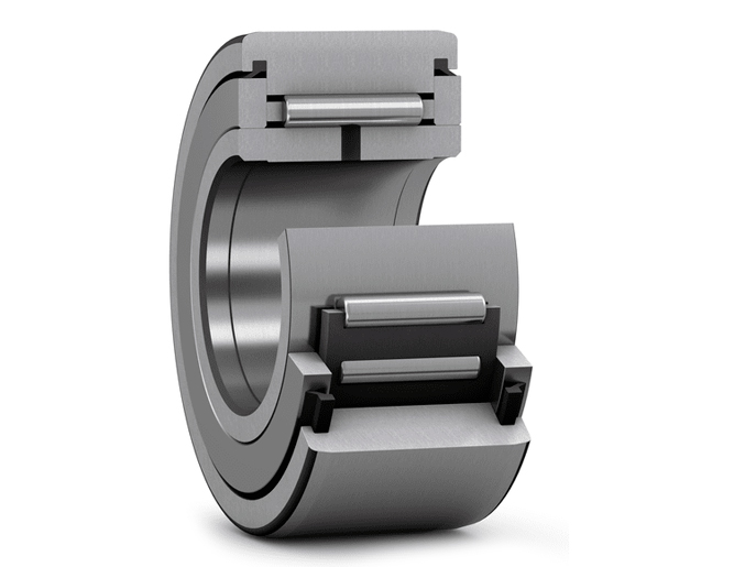 Rolos de Apoio com Anéis de Flange Pressionados, com gaiola e rolos de agulhas (NATR)